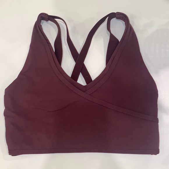 Gymshark Sports Bra in Bordeaux - Picture 2 of 3